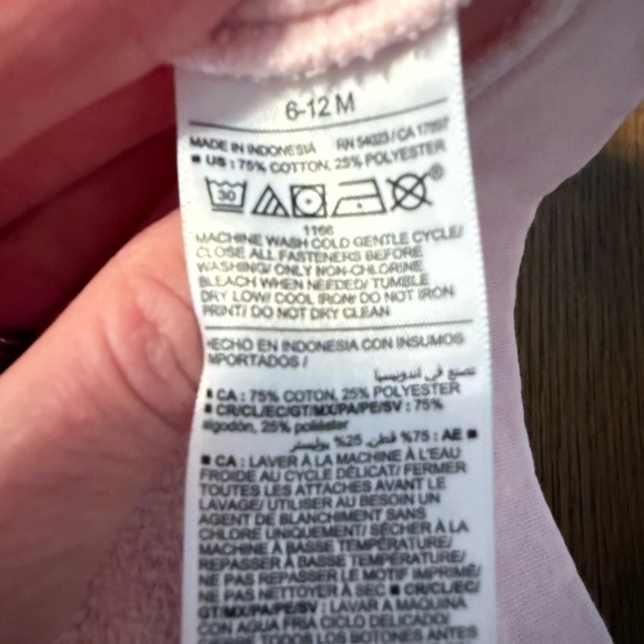 Old Navy Baby Girl Light Pink Smiley Jacket - Picture 5 of 5